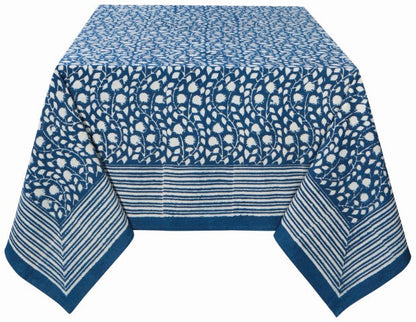 Heir loom 60' x 90' Block Print Tablecloth
