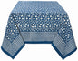 Heir loom 60' x 90' Block Print Tablecloth