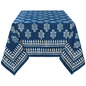 Heir loom 60' x 90' Block Print Tablecloth