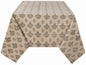 Heir loom 60' x 90' Block Print Tablecloth